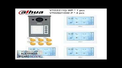 Dahua Multi-Language IP Video Intercom KITVTO3311Q-WP & VTH2621GW-P P2P Cloud Door bell Review