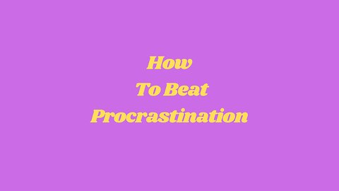 How to Beat Procrastination in 5 Minutes (Psychology Hack!)