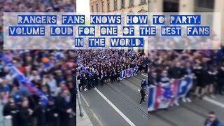 Rangers fans knows how to party. Volume loud for one of the best fans in the world