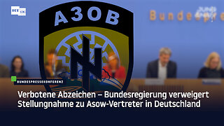 Verbotene Abzeichen – Bundesregierung verweigert Stellungnahme zu Asow-Vertreter in Deutschland