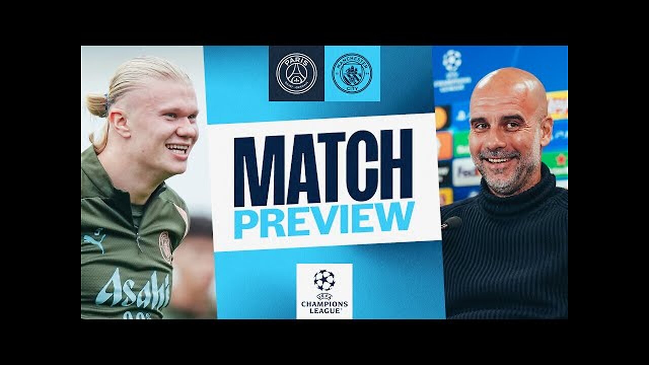 Haaland & Guardiola Press Conference - PSG vs City | champions league
