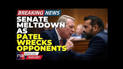 BREAKING: Watch Democrat Senator Melt Down Over Patel's Memes During Historic FBI Hearing