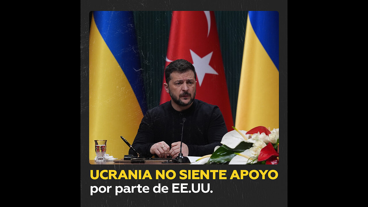 Zelensky se queja de no sentir el apoyo de EE.UU. y Europa