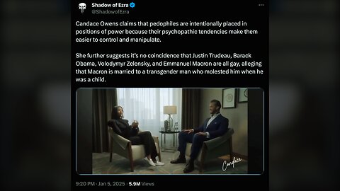 Candace Owens: Pedoph!les Are Intentionally Placed Into Positions Of Power