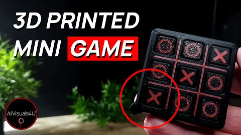 🎲 Interactive Multicolor 3D Print - 3D Tic Tac Toe Printable - Print In Place 3D Models | #Shorts