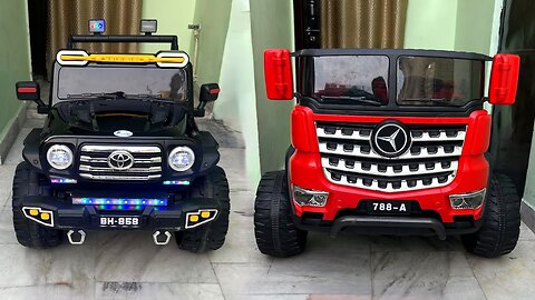 RC Land Cruiser Car VS RC Mercedes-Benz Truck Unboxing & Testing | Shamshad Maker🔥🔥