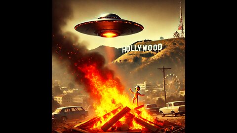 UFO Filmed above LA fires