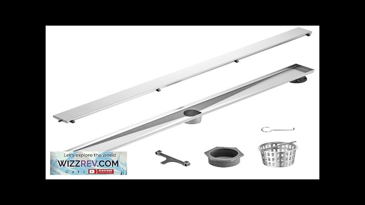 VEVOR 36Inch Linear Shower Drain Offset with Tile Insert CoverBrushed 304 Stainless Review