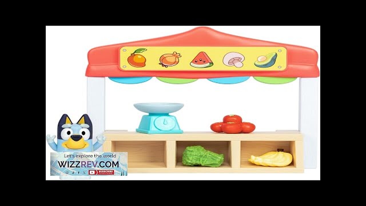 Bluey Mini Playsets Farmers Market Playset Includes Articulated Figure with Shopping Review