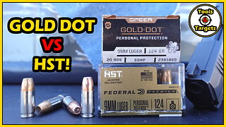 Let's Settle This! Which Is THE BEST?...HST vs GOLD DOT 124 Grain 9MM Ballistic Gel AMMO Test!