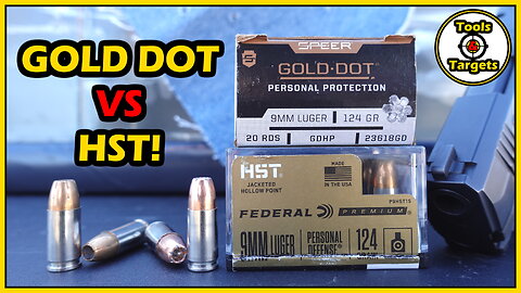 Let's Settle This! Which Is THE BEST?...HST vs GOLD DOT 124 Grain 9MM Ballistic Gel AMMO Test!