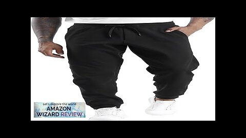 THE GYM PEOPLE Mens' Fleece Joggers Pants with Deep Pockets in Loose-fit Review