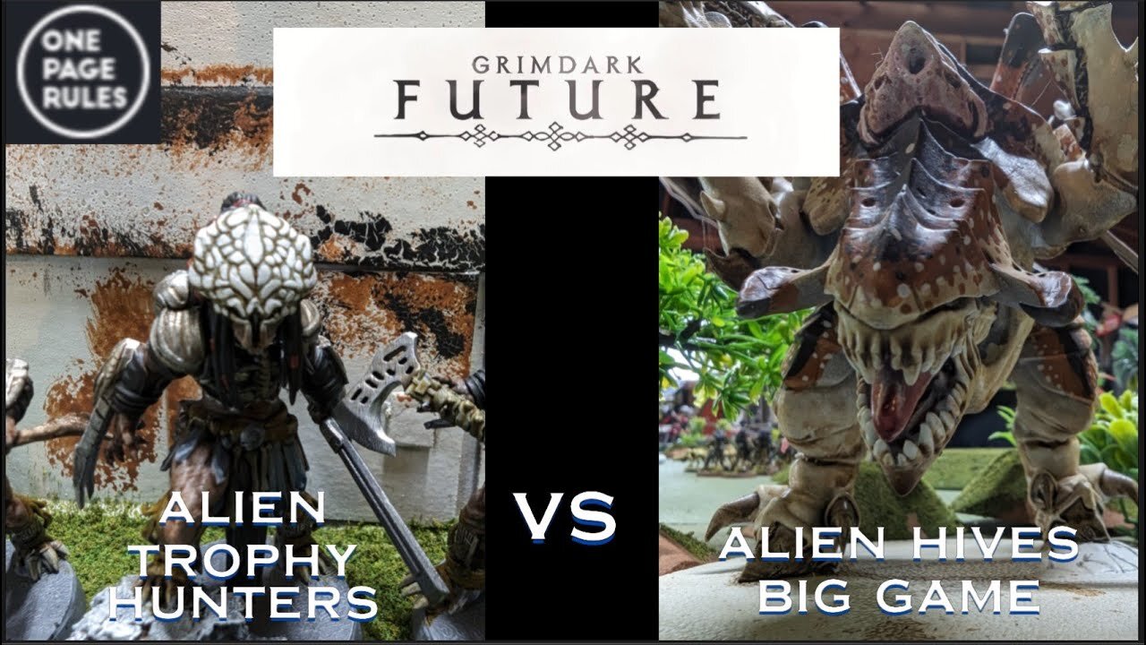 Grimdark Future: Alien trophy hunters big game hunting