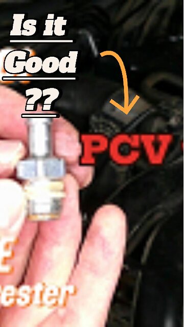 Good way to check if your PCV valve is working or NOT!