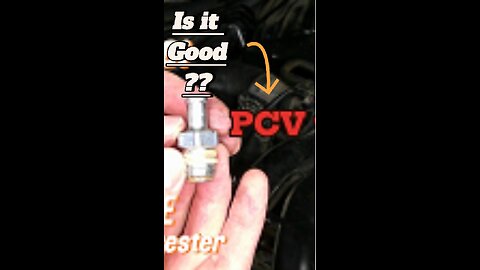 Good way to check if your PCV valve is working or NOT!