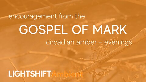 Gospel of Mark - Bible Verse Encouragement - Circadian Amber - Evenings | LIGHTSHIFT Ambient