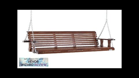 VEVOR Wooden Porch Swing 5.5 ft Patio bench swing for Courtyard Review