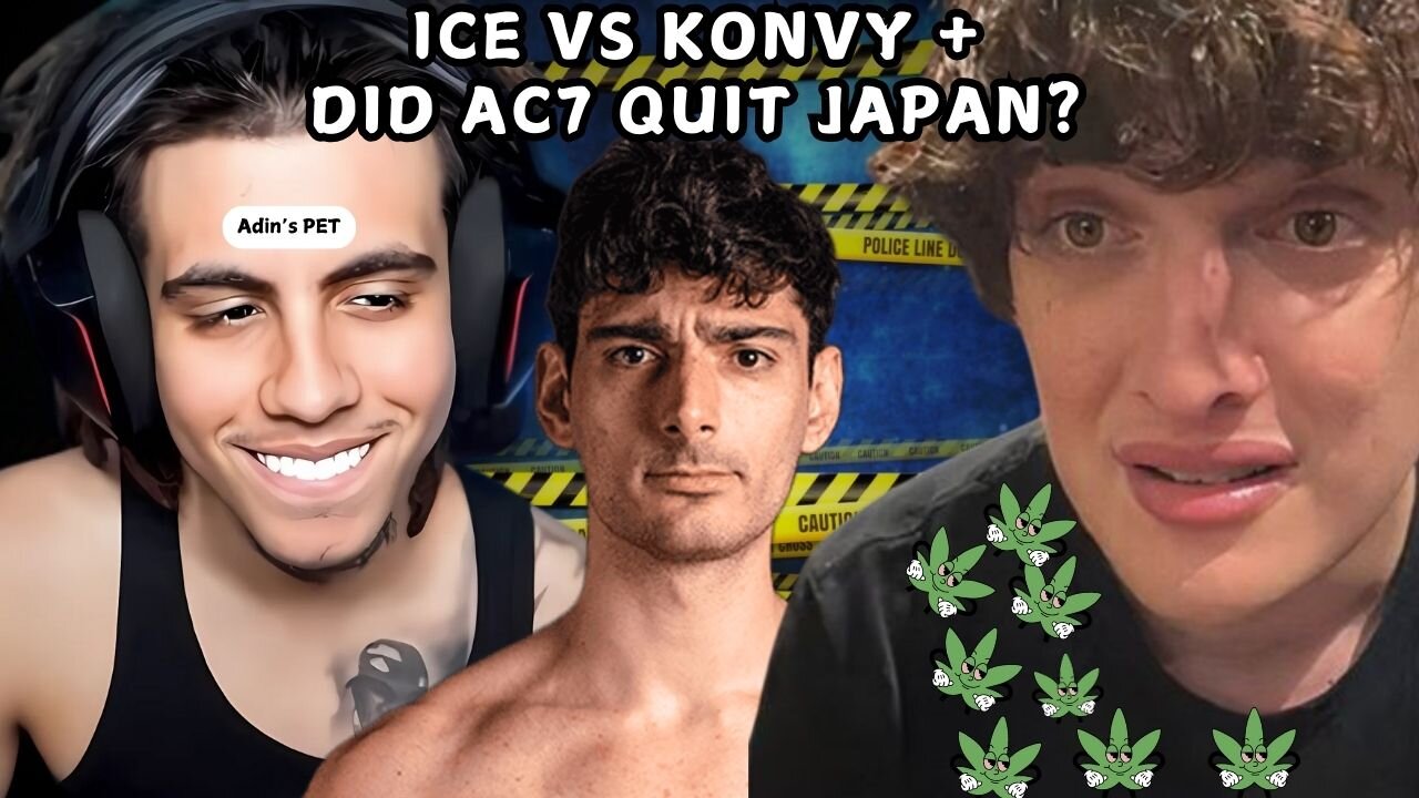 ICE VS KONVY + DID AC7 QUIT JAPAN? #iceposeidon #ac7ionman #japan #kickstreaming