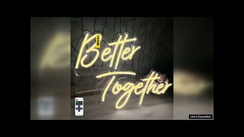 VEVOR Better Together Neon Sign 13" x 7" +18" x 8" Warm Review