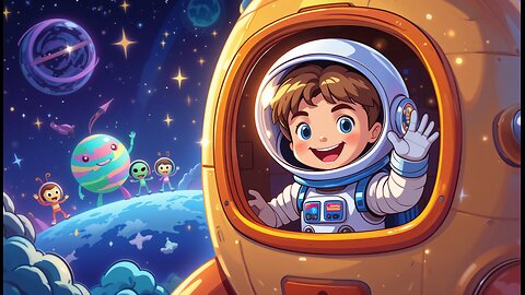 The Little Astronaut’s Journey: Discovering Magical Planets!