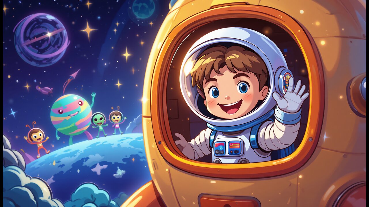 The Little Astronaut’s Journey: Discovering Magical Planets!