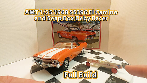 Full Build AMT 1968 SS 396 Chevrolet El Camino 1/25 scaleModel