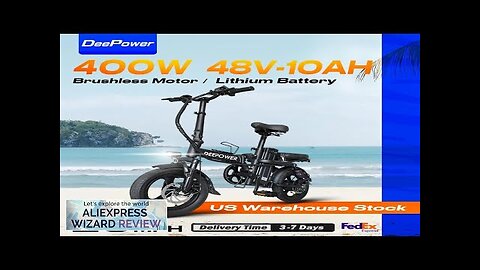 DeePower K300 14inch Mini Folding Ebike for Adults Electric BikeElectric Bicycle Review