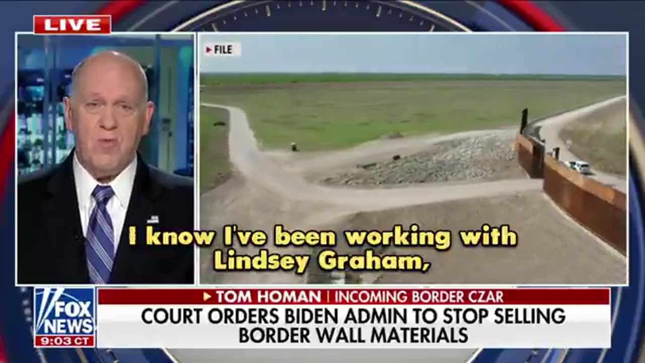 Incoming border czar Tom Homan shares one of the companies bought border wall offers to return it