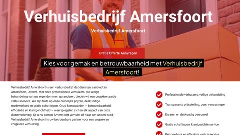 Betrouwbare Verhuisdiensten in Amersfoort