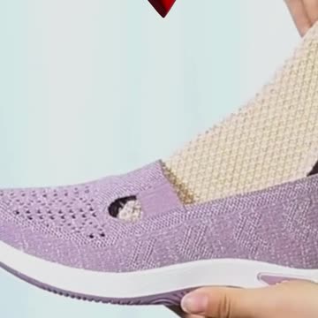 Womens Lightweight Knit Cut-out Sneakers
