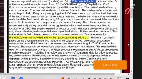 Foetal Death in New Zealand From Pfizer Jab | Clip