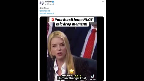 Pam Bondi Mic Drop Moments!