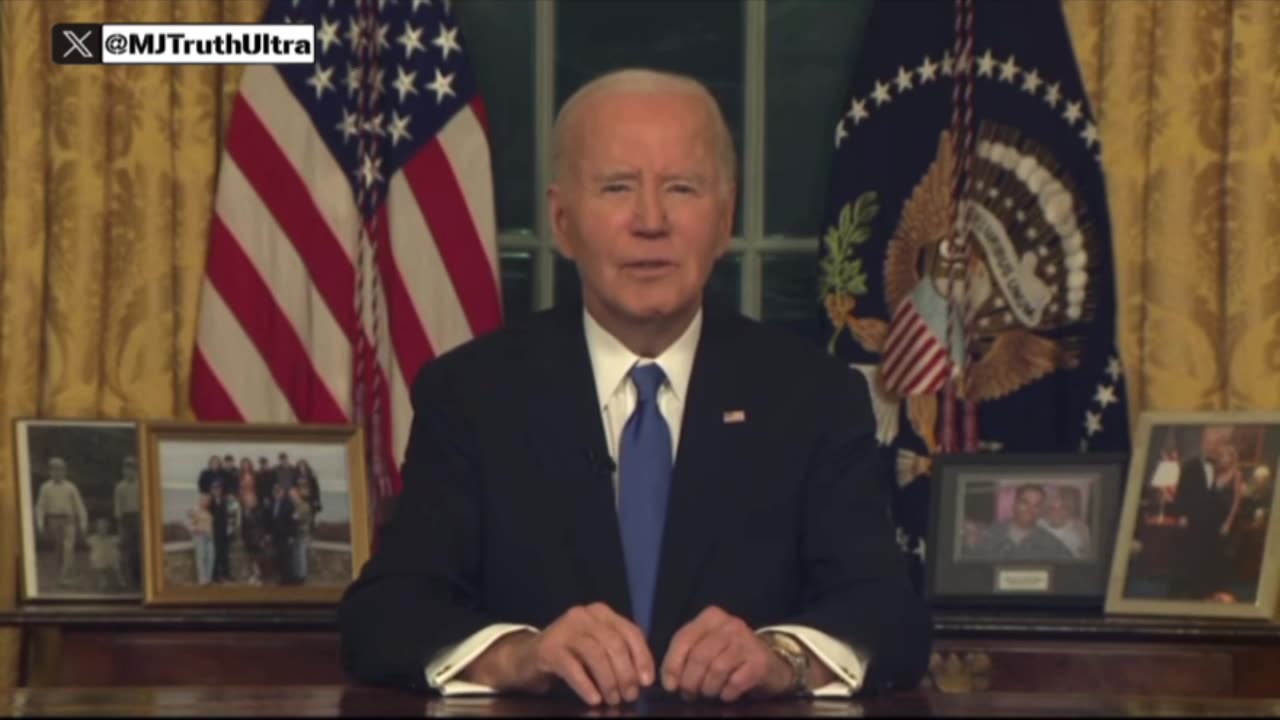 Joe Biden warns climate change is here…. Look at the wildfires in LA