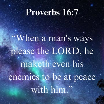 Proverbs 16:7