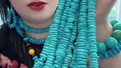 250306-2 Smooth natural original turquoise nugget beads