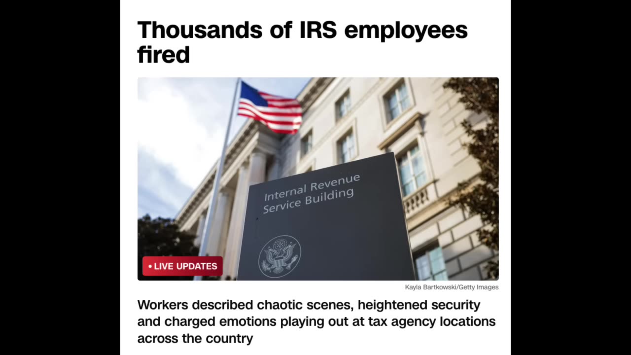 WARNING! THE DISMANTLING OF THE IRS IS A PSYOP! WHAT'S COMING NEXT IS WORSE & IT WILL COST YOU MORE!