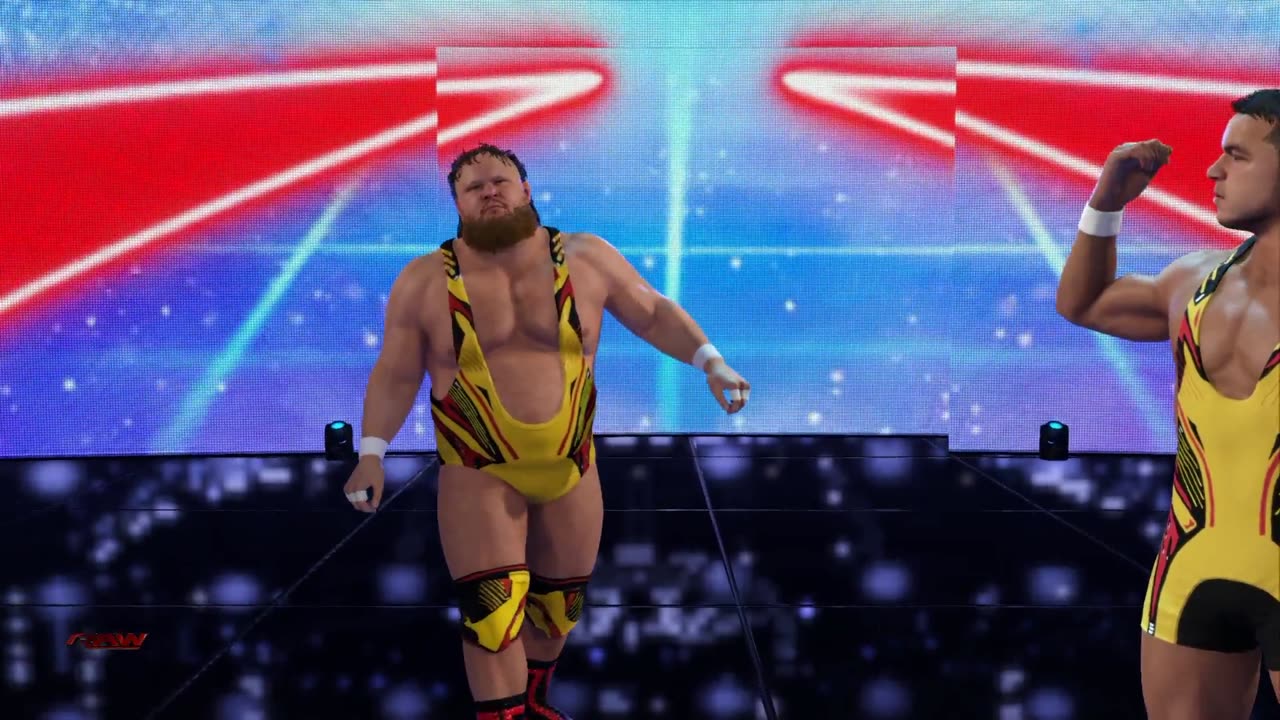 Kofi Kingston and Xavier Woods VS Otis and Chad Gable at Raw Season 1 Episode 7