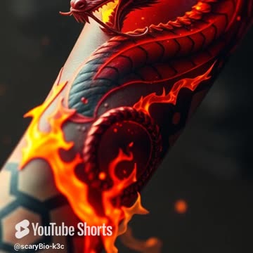 Nightmare Tattoo: What Happens When Ink Comes Alive?#shorts