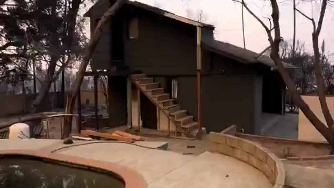 California man in disbelief after finding his home untouched by fire