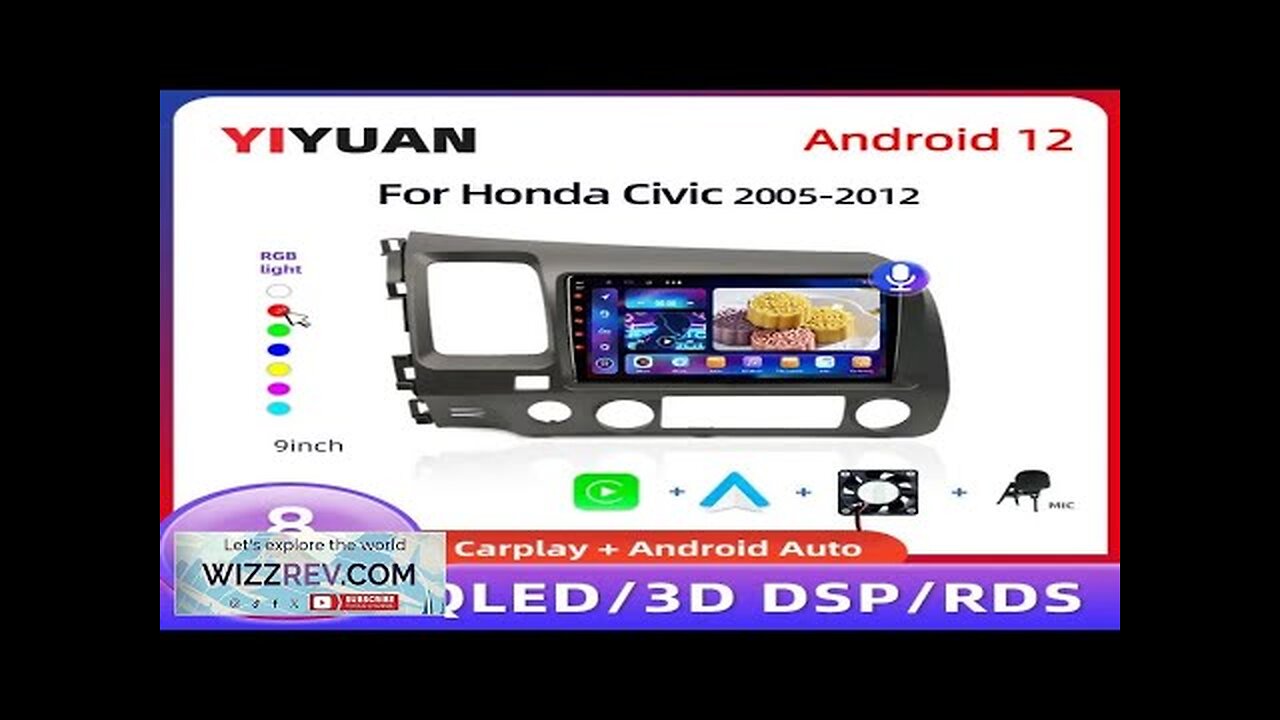 9" Android 12 Carplay Car Stereo Radio for Honda Civic 8 2005 Review