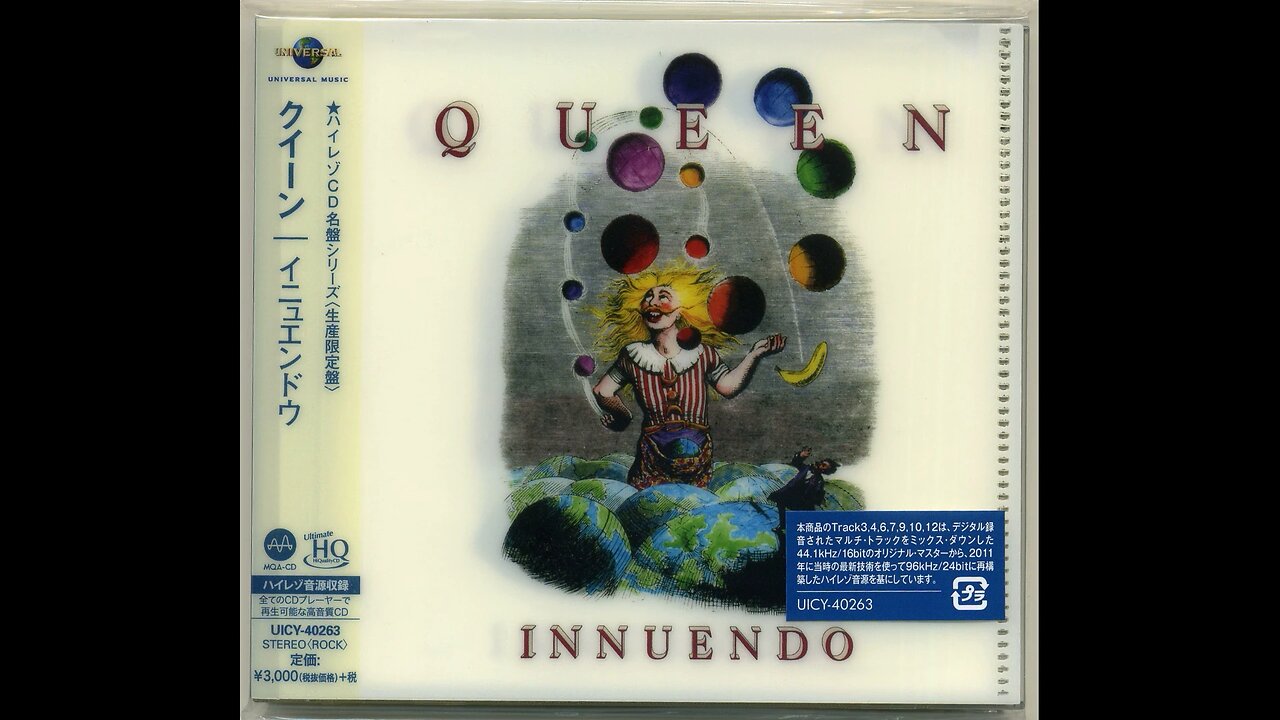 Queen - Innuendo (Japan.Hi-Res) 1991/2019 CD