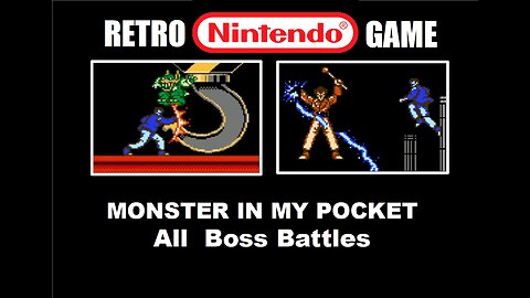 Monster In My Pocket (NES) All Boss Battles Compilation Video: No Death Full Speed Runs