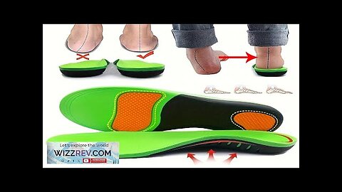 1 Pair Orthotic Foot Insoles Arch Support Damping Sport Insoles Pain Relief Review