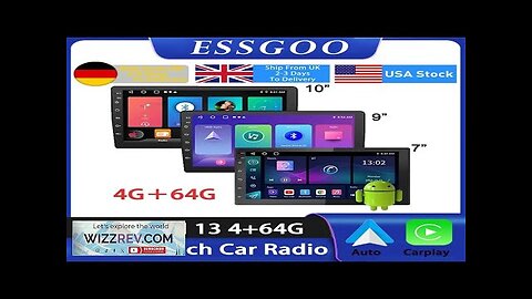 ESSGOO Car Radio Wireless Carplay Android Auto 2 Din 7"/9" GPS Navigator Review