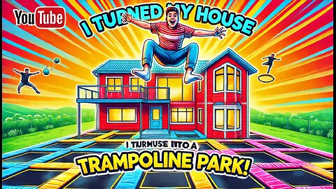 🎉🤸‍♂️ I Turned My House Into a Trampoline Park! 🤸‍♀️🎉