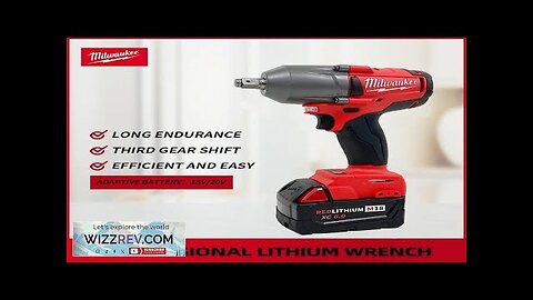 Milwaukee 1300NM High Torque Electric Wrench Brushless Impact Wrench 18V Electric Review