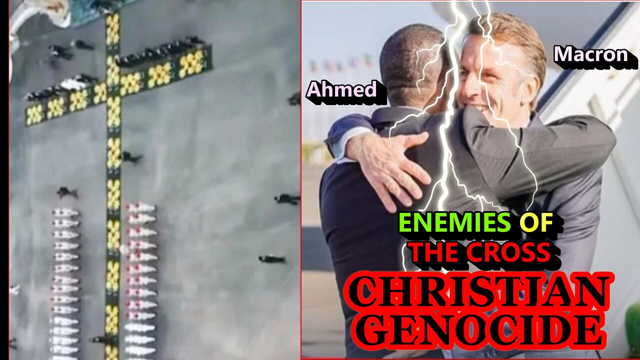 Christmas Eve Blasphemy: Genocidal Sodomites Ahmed & Macron Trampled on The Holy Cross