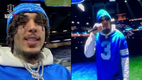 LiAngelo Ball Performs His Hit Single "Tweaker" At The Detroit Lions Playoff Game! 🎤