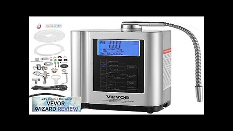 VEVOR Alkaline Water Ionizer Machine pH 3.5-10.5 Alkaline Acidic Hydrogen Water Purifier Review