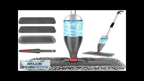 Spray Mop for Floor Cleaning with 3pcs Washable Pads Wet Dry Review